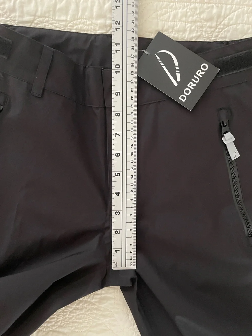 NWT DORURO KIDS HIKING SHELL PANTS WATERPROOF BLACK SIZE 13/14Y Youth